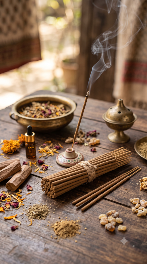 "Bringing you the rich heritage of incense sticks, made by leading companies across India."