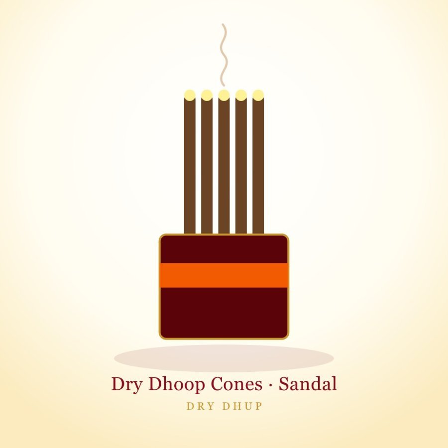 Dry Dhoop Cones — Sandal